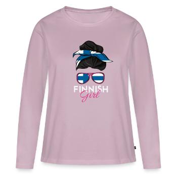 Finnish Girls - Women's Premium Organic Long Sleeve Shirt - dusky pink - Front - Julia (174cm)