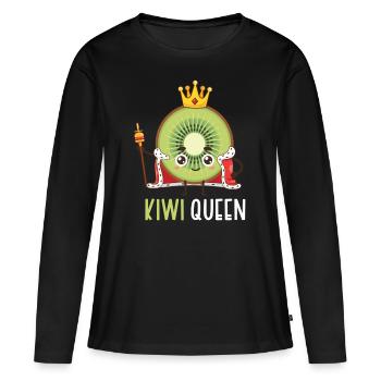 Steak - Women's Premium Organic Long Sleeve Shirt - black - Front - Julia (174cm)