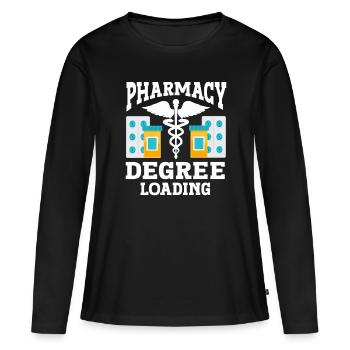 Apotheker Geschenk Apotheke - Frauen Premium Bio Langarmshirt - Schwarz - Vorne - Julia (174cm)