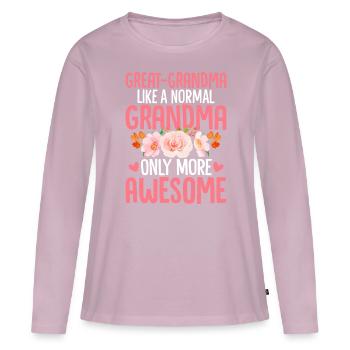 Lustige Uroma Mamaw Gigi Großmutter Oma - Frauen Premium Bio Langarmshirt - Altrosa - Vorne - Julia (174cm)