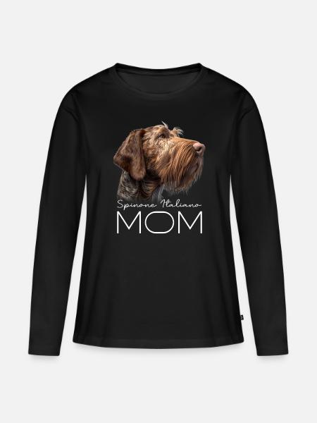 Spinone Italiano Mama - Women's Premium Organic Long Sleeve Shirt - black