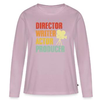 Director Writer Actor Producer Retro Vintage - Women's Premium Organic Long Sleeve Shirt - dusky pink - Front - Julia (174cm)