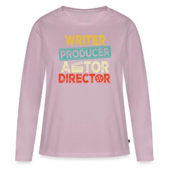 Writer Producer Actor Director Retro Funny - Women's Premium Organic Long Sleeve Shirt - dusky pink - Front - Julia (174cm)