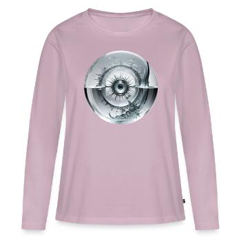 Tears in my eyes - Frauen Premium Bio Langarmshirt - Altrosa - Vorne - Julia (174cm)