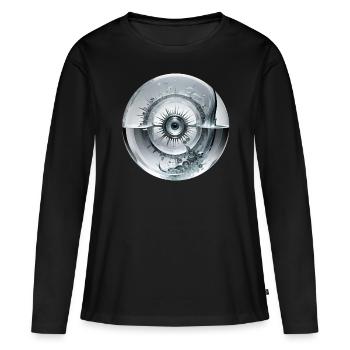 Tears in my eyes - Frauen Premium Bio Langarmshirt - Schwarz - Vorne - Julia (174cm)