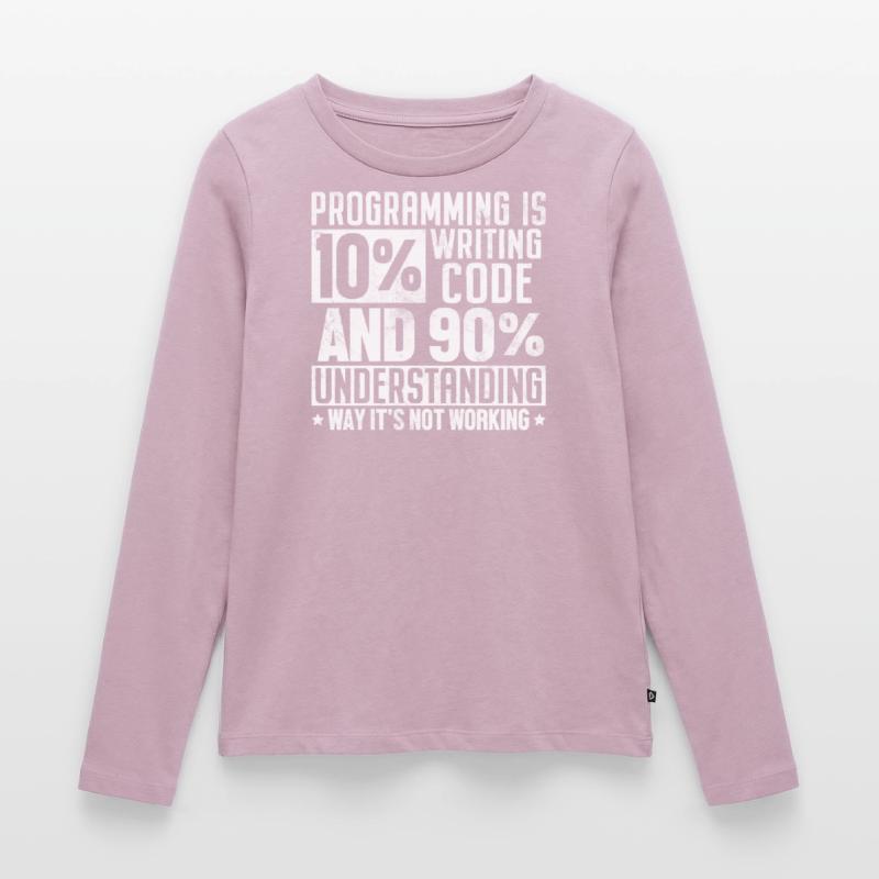 Programming Funny Software Engineer Computer Women's Premium Organic Long Sleeve Shirt