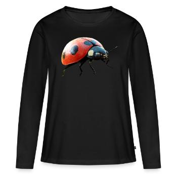 Ladybug Ladybug Insects Colorful Cute Ladybugs - Women's Premium Organic Long Sleeve Shirt - black - Front - Julia (174cm)