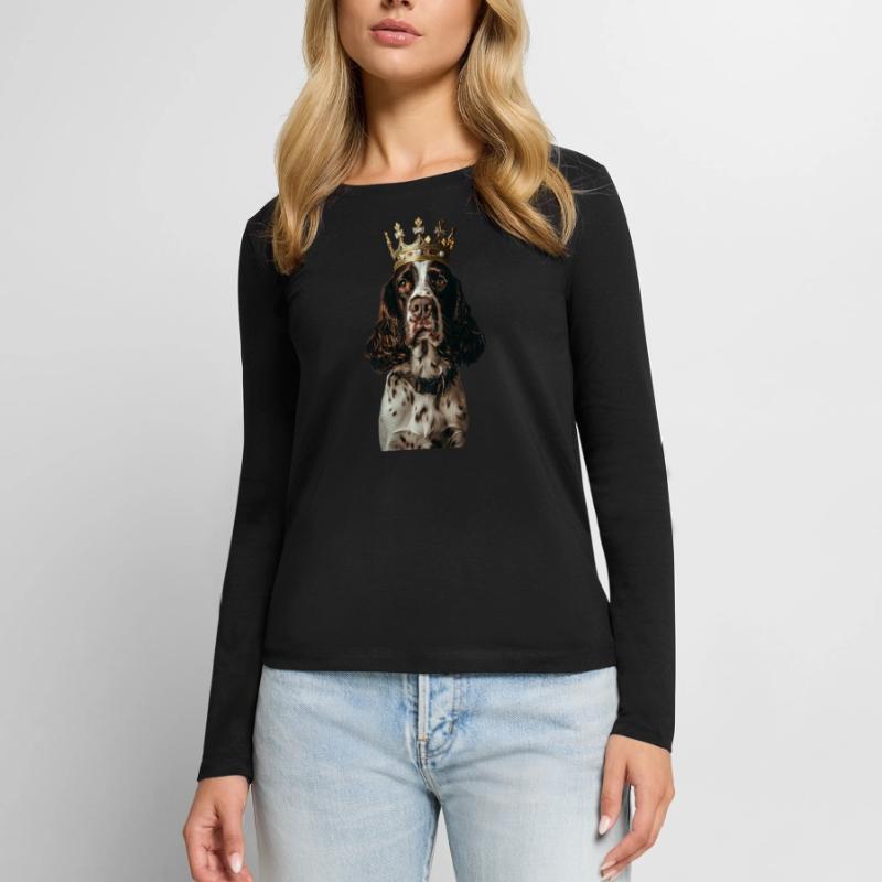 Englischer Springer Spaniel Frauen Premium Bio Langarmshirt