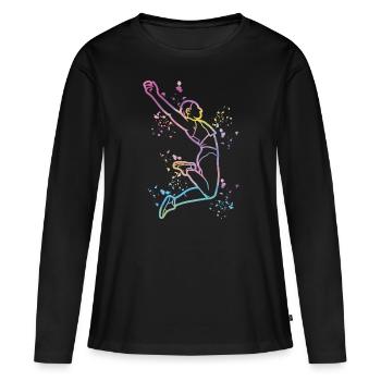 Long Jumpers Long Jump Kids Long Jump - Women's Premium Organic Long Sleeve Shirt - black - Front - Julia (174cm)