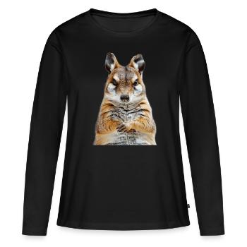 Tranquilizer Bomber - Women's Premium Organic Long Sleeve Shirt - black - Front - Julia (174cm)