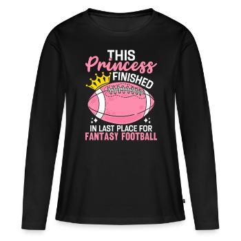 Cette princesse a terminé à la dernière place FFL Girls - T-shirt manches longues Premium bio Femme - noir - Devant - Julia (174cm)