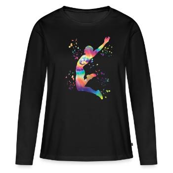 Long Jumpers Long Jump Kids Long Jump - Women's Premium Organic Long Sleeve Shirt - black - Front - Julia (174cm)