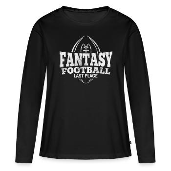 Fantasy Football Dernière place Drôle FFL Commish - T-shirt manches longues Premium bio Femme - noir - Devant - Julia (174cm)