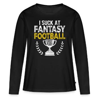 Je suis nul à Fantasy Football Dernier Plast Drôle FFL - T-shirt manches longues Premium bio Femme - noir - Devant - Julia (174cm)