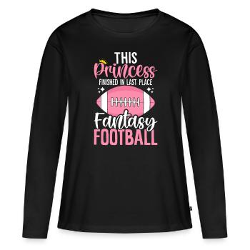 Cette princesse a terminé à la dernière place du repêchage - T-shirt manches longues Premium bio Femme - noir - Devant - Julia (174cm)