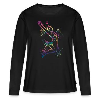 Long Jumpers Long Jump Kids Long Jump - Women's Premium Organic Long Sleeve Shirt - black - Front - Julia (174cm)