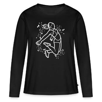 Long Jumpers Long Jump Kids Long Jump - Women's Premium Organic Long Sleeve Shirt - black - Front - Julia (174cm)