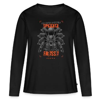 I like spiders that keep their mouths shut Tarantula - Women's Premium Organic Long Sleeve Shirt - black - Front - Julia (174cm)