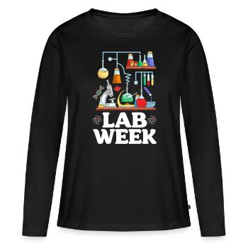Lab Week Medical Science Med Lab Wissenschaftler - Frauen Premium Bio Langarmshirt - Schwarz - Vorne - Julia (174cm)