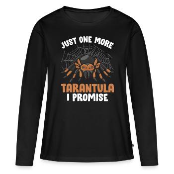 Juste une tarentule de plus arachnide exotique poilu - T-shirt manches longues Premium bio Femme - noir - Devant - Julia (174cm)