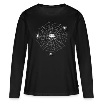 Drôle Tarentule Araignées Entomologie Arachnide - T-shirt manches longues Premium bio Femme - noir - Devant - Julia (174cm)