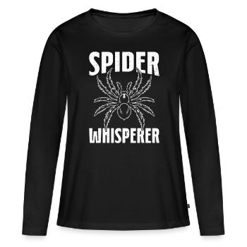 Chuchoteur d’araignée Arachnide Entomologie Tarentule - T-shirt manches longues Premium bio Femme - noir - Devant - Julia (174cm)