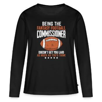 Être le Fantasy Football Draft Kickers drôle - T-shirt manches longues Premium bio Femme - noir - Devant - Julia (174cm)