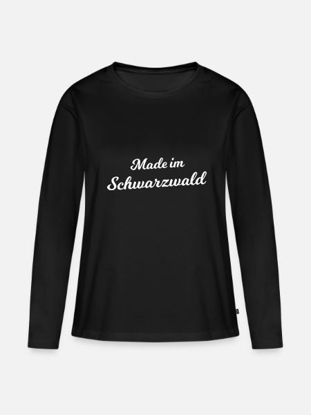 Die Schwarzwälder - Frauen Premium Bio Langarmshirt - Schwarz