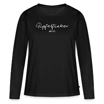 Fièvre du sommet - T-shirt manches longues Premium bio Femme - noir - Devant - Julia (174cm)