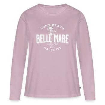 Mauritius Belle Mare Familienausflug - Frauen Premium Bio Langarmshirt - Altrosa - Vorne - Julia (174cm)
