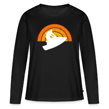 Jet ski - Frauen Premium Bio Langarmshirt - Schwarz - Vorne - Julia (174cm)