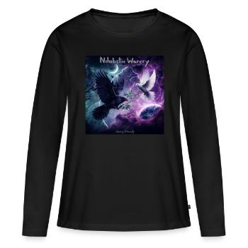 NW - Soaring Eternally - Women's Premium Organic Long Sleeve Shirt - black - Front - Julia (174cm)
