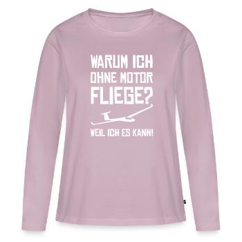Gliding glider - Women's Premium Organic Long Sleeve Shirt - dusky pink - Front - Julia (174cm)