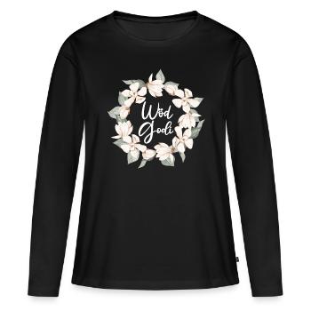 Wöd Godi Tolle Godi Taufpatin Österreich Sprüche - Frauen Premium Bio Langarmshirt - Schwarz - Vorne - Julia (174cm)