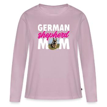 German Shepherd Dog Breed German Shepherd Mom - Women's Premium Organic Long Sleeve Shirt - dusky pink - Front - Julia (174cm)