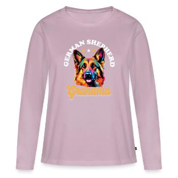 German Shepherd Dog Breed Pet German Shepherd - Women's Premium Organic Long Sleeve Shirt - dusky pink - Front - Julia (174cm)