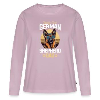 Dog Breed Really Cool German Shepherd Dad - Women's Premium Organic Long Sleeve Shirt - dusky pink - Front - Julia (174cm)
