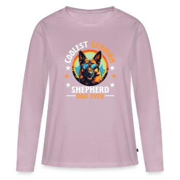Dog Breed Coolest German Shepherd Dad Ever - Women's Premium Organic Long Sleeve Shirt - dusky pink - Front - Julia (174cm)