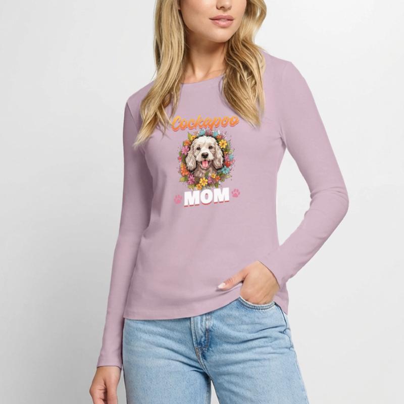 Cockapoo Race de chien Cockapoo Maman Cockapoo T-shirt manches longues Premium bio Femme