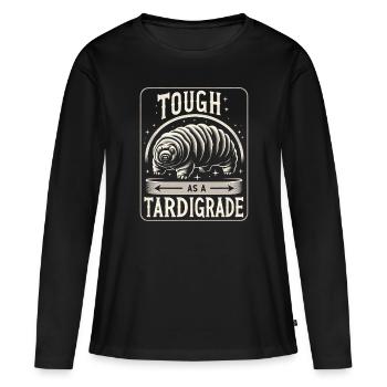 Tough As A Tardigrade 5 - Frauen Premium Bio Langarmshirt - Schwarz - Vorne - Julia (174cm)