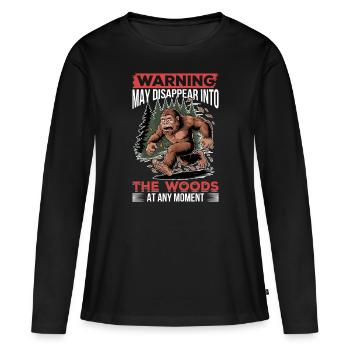 Bigfoot Sasquatch - T-shirt manches longues Premium bio Femme - noir - Devant - Julia (174cm)
