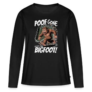 Bigfoot Sasquatch - T-shirt manches longues Premium bio Femme - noir - Devant - Julia (174cm)