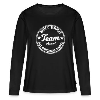 La meilleure équipe - T-shirt manches longues Premium bio Femme - noir - Devant - Julia (174cm)