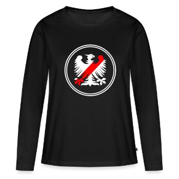 Der polnische Adler - Frauen Premium Bio Langarmshirt - Schwarz - Vorne - Julia (174cm)