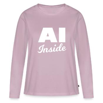 Artificial intelligence - Women's Premium Organic Long Sleeve Shirt - dusky pink - Front - Julia (174cm)