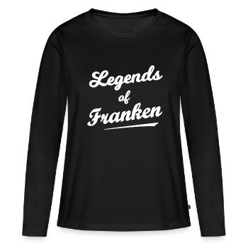 Le mythe de la Franconie - T-shirt manches longues Premium bio Femme - noir - Devant - Julia (174cm)