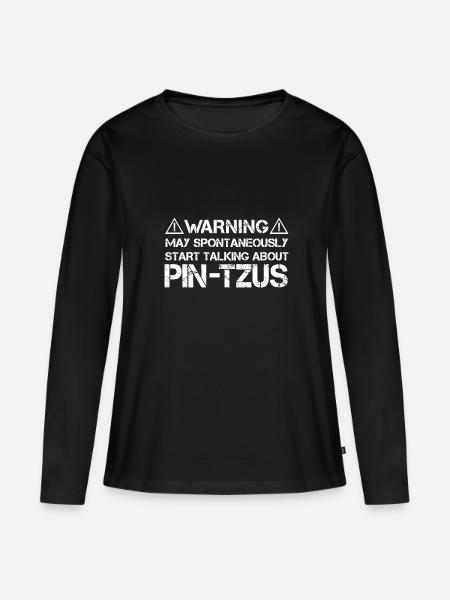Pin-Tzu - Frauen Premium Bio Langarmshirt - Schwarz