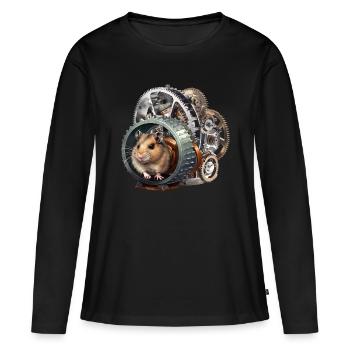 Revolutionary invention for energy generation - Women's Premium Organic Long Sleeve Shirt - black - Front - Julia (174cm)