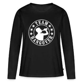 Gueule de bois de l’équipe - T-shirt manches longues Premium bio Femme - noir - Devant - Julia (174cm)