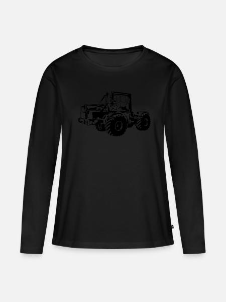 Kirovets K700 K700A Trakt - Frauen Premium Bio Langarmshirt - Schwarz